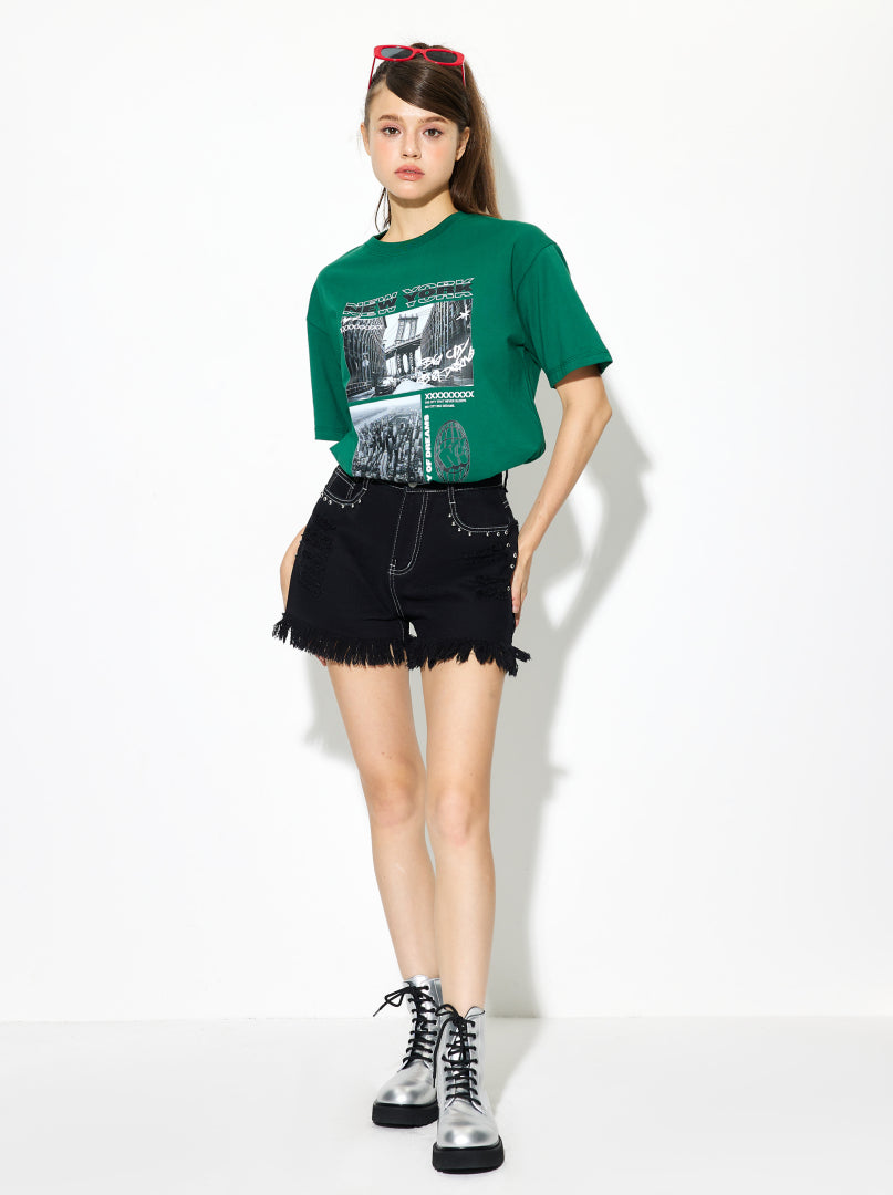 Printed Pullover T-Shirt 1268952