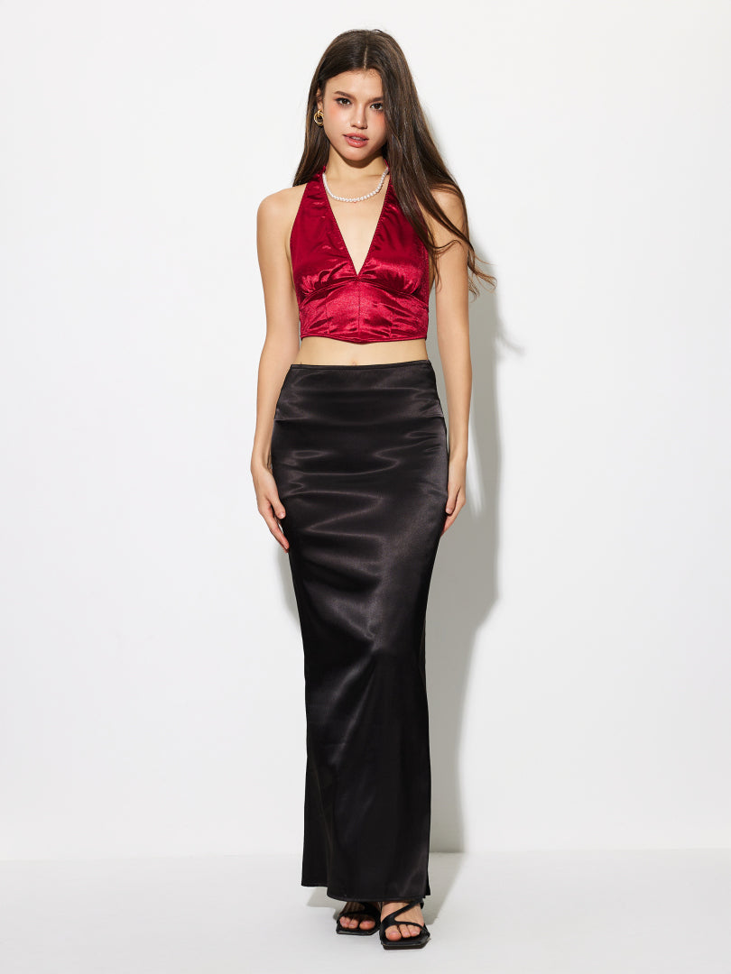 Open Back Halter Top 1274222