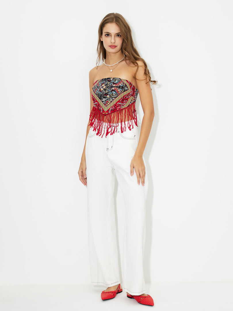 Open Back Tube Top 118236