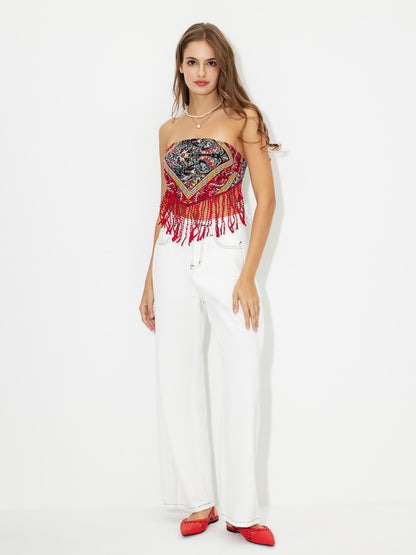 Open Back Tube Top 118236