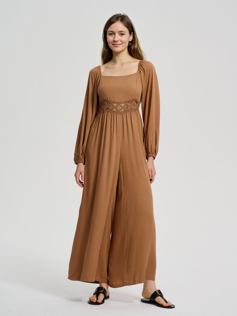 Lace-trimmed Jumpsuit 113967