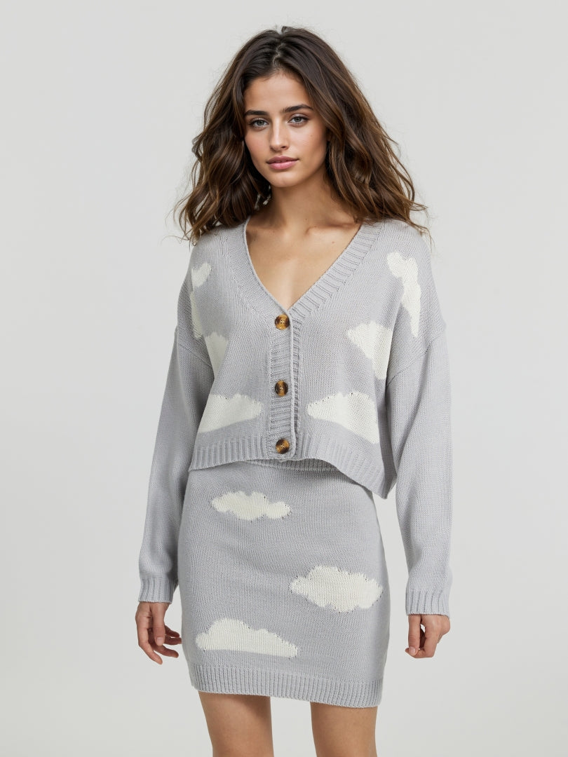 Buttoned Knit Co-ords 112303