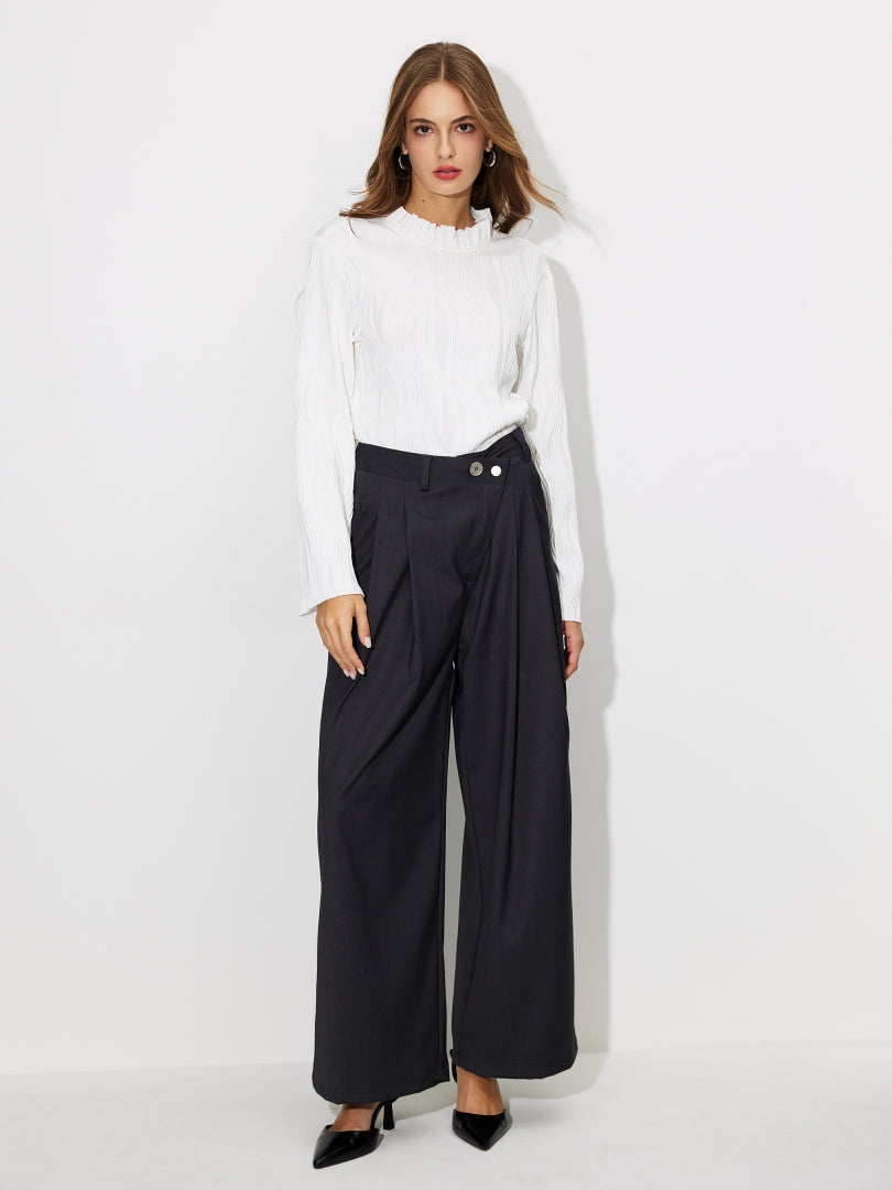 Ruffle Pullover Blouse 117814