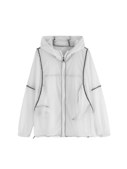 Contrast Stitch Windbreaker Jacket 1289972