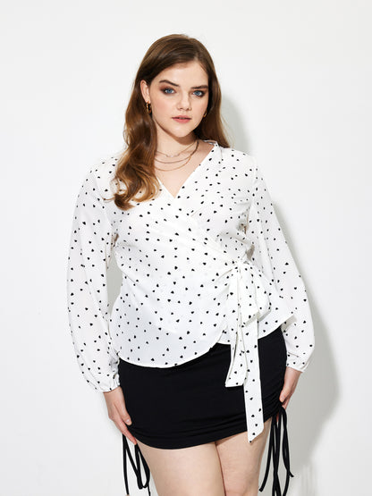 Plus Size Wrapped Plus Size Tops 1252312