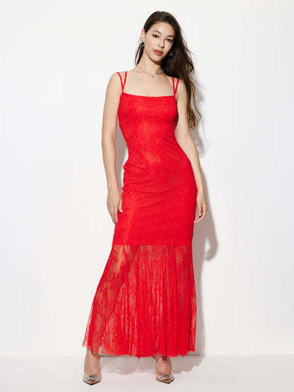 Sheer Fishtail Dress 1277952