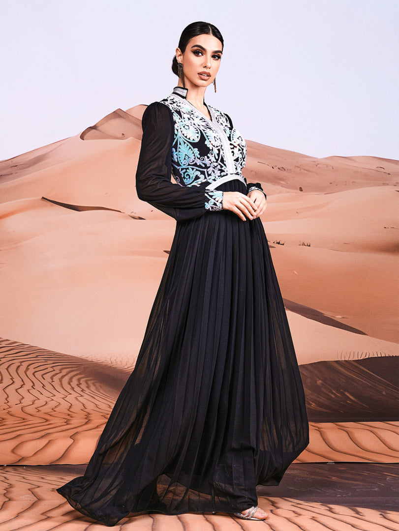 Pleated Arabian Dresses 1300422