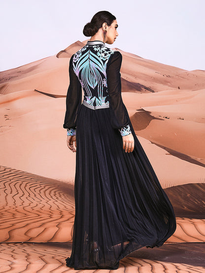 Pleated Arabian Dresses 1300422