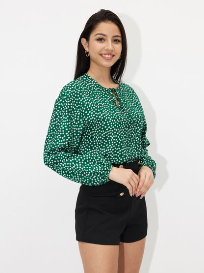 Tied Pullover Blouse 119157