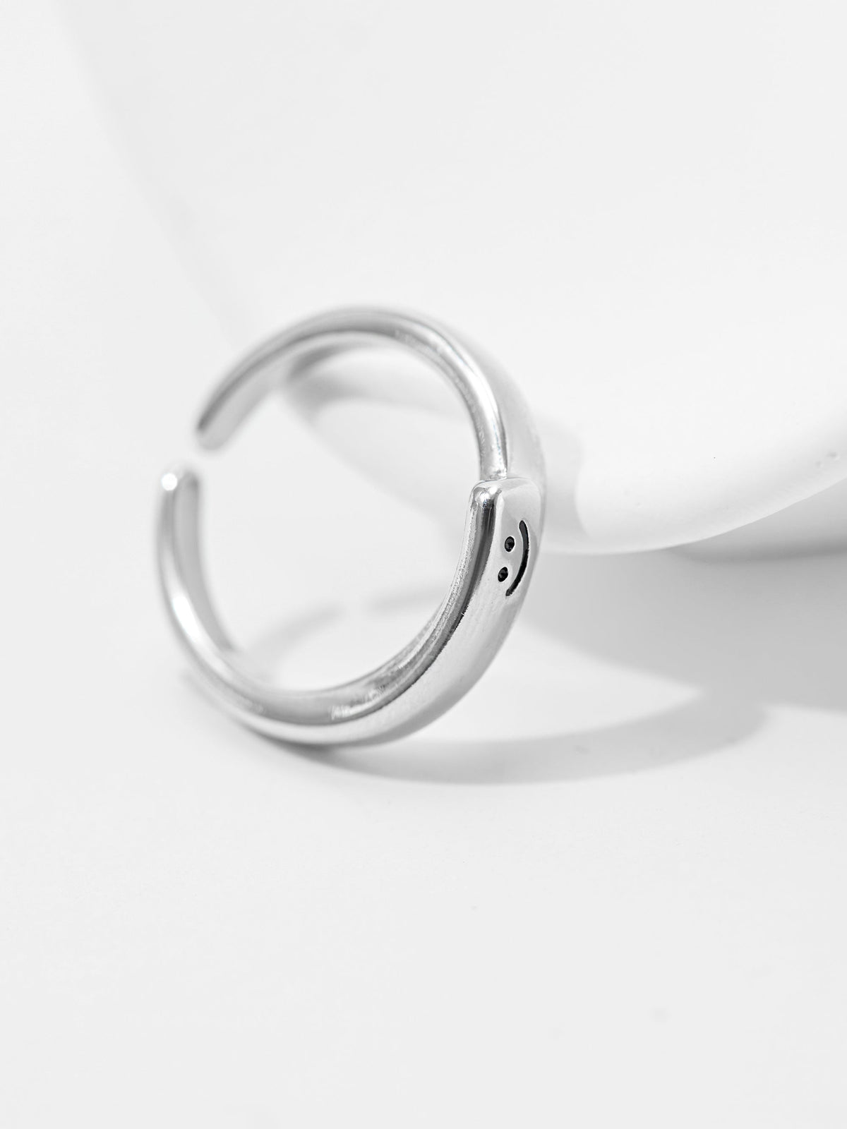 Smiley Face Design Adjustable Ring 121095