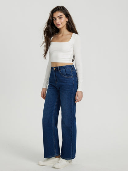 Straight Leg Jeans 116294