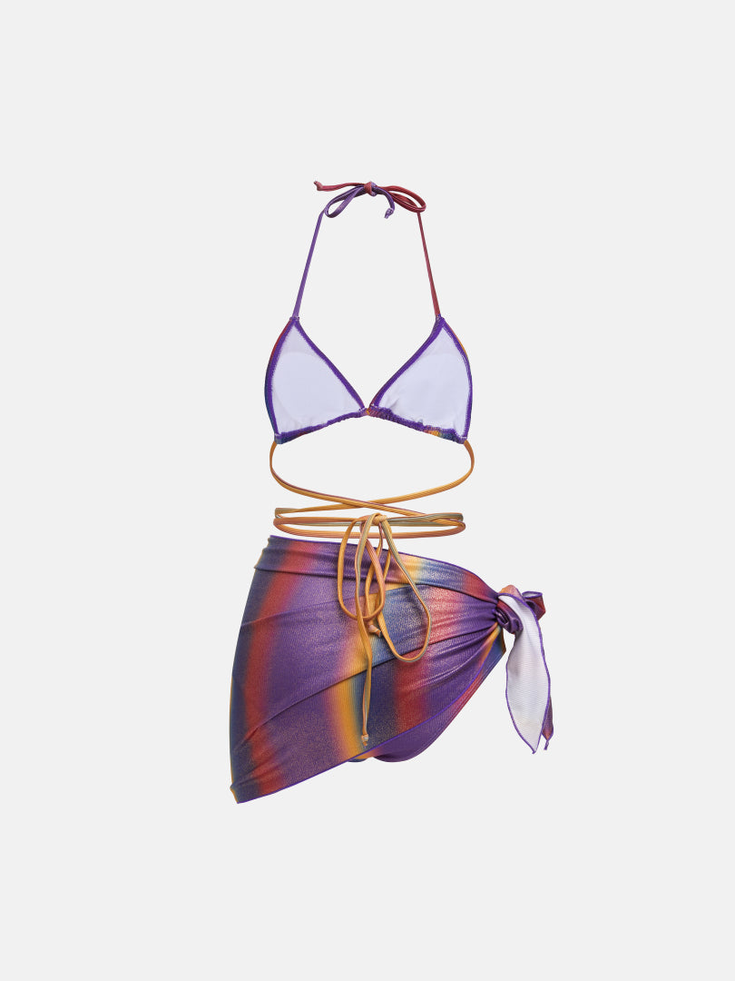 Color Block Bikini Set 118171
