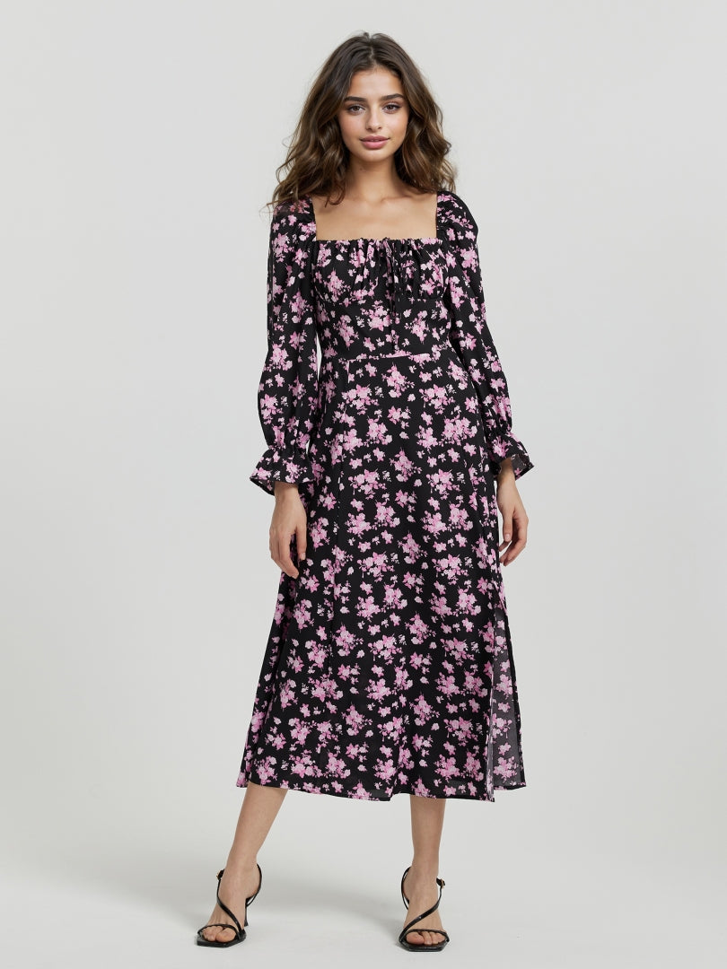 Ruffle A-Line Dress 112509