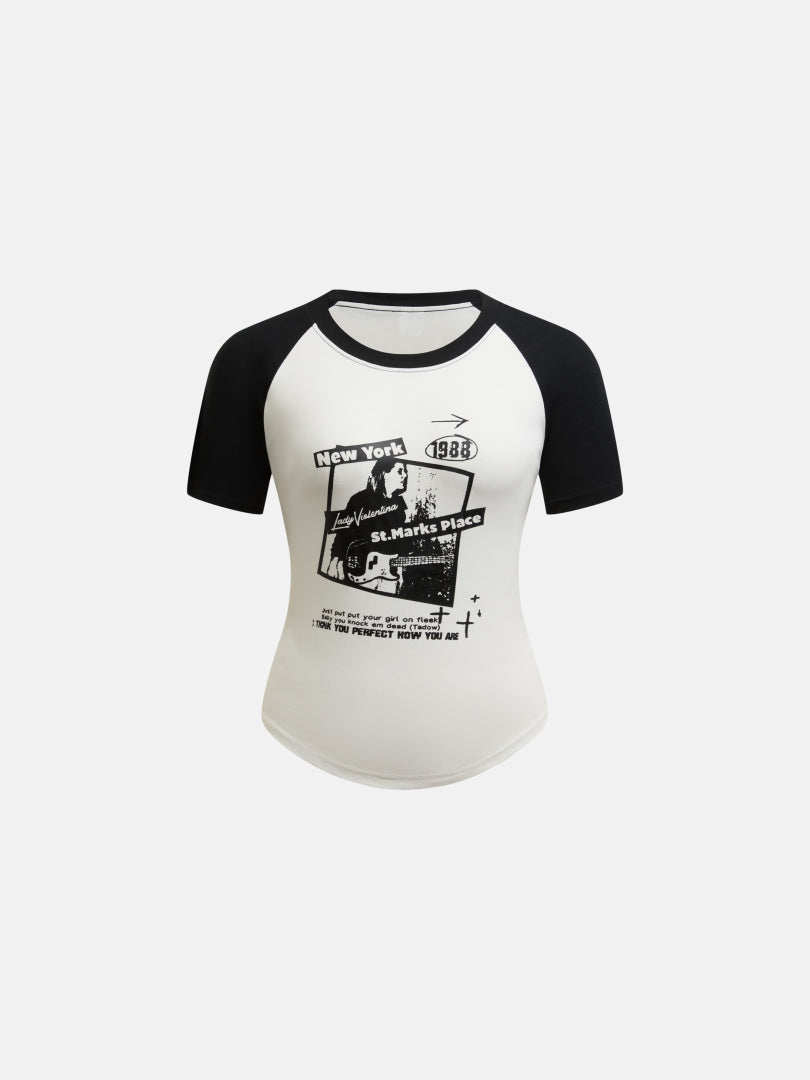 Printed Pullover T-Shirt 1291432