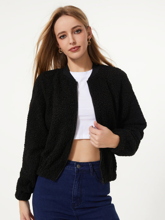Zipper Bomber Jacket 97718