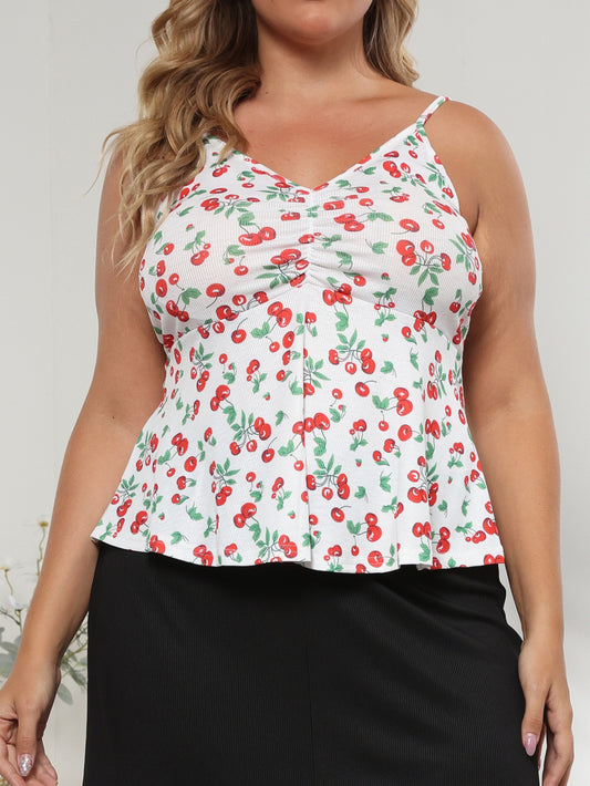 Plus Size Printed Cami Top 1247912