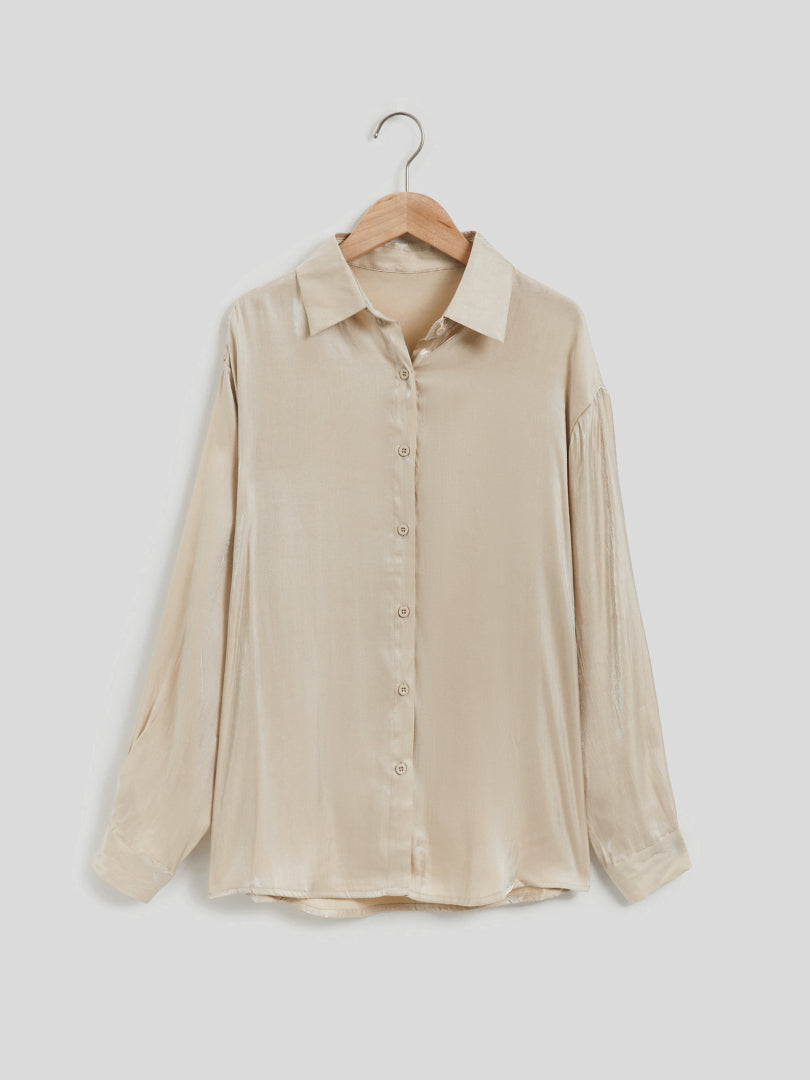 Buttoned Placket Blouse 113369