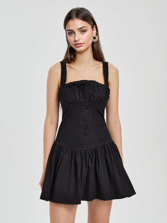 Tied A-Line Dress 116876