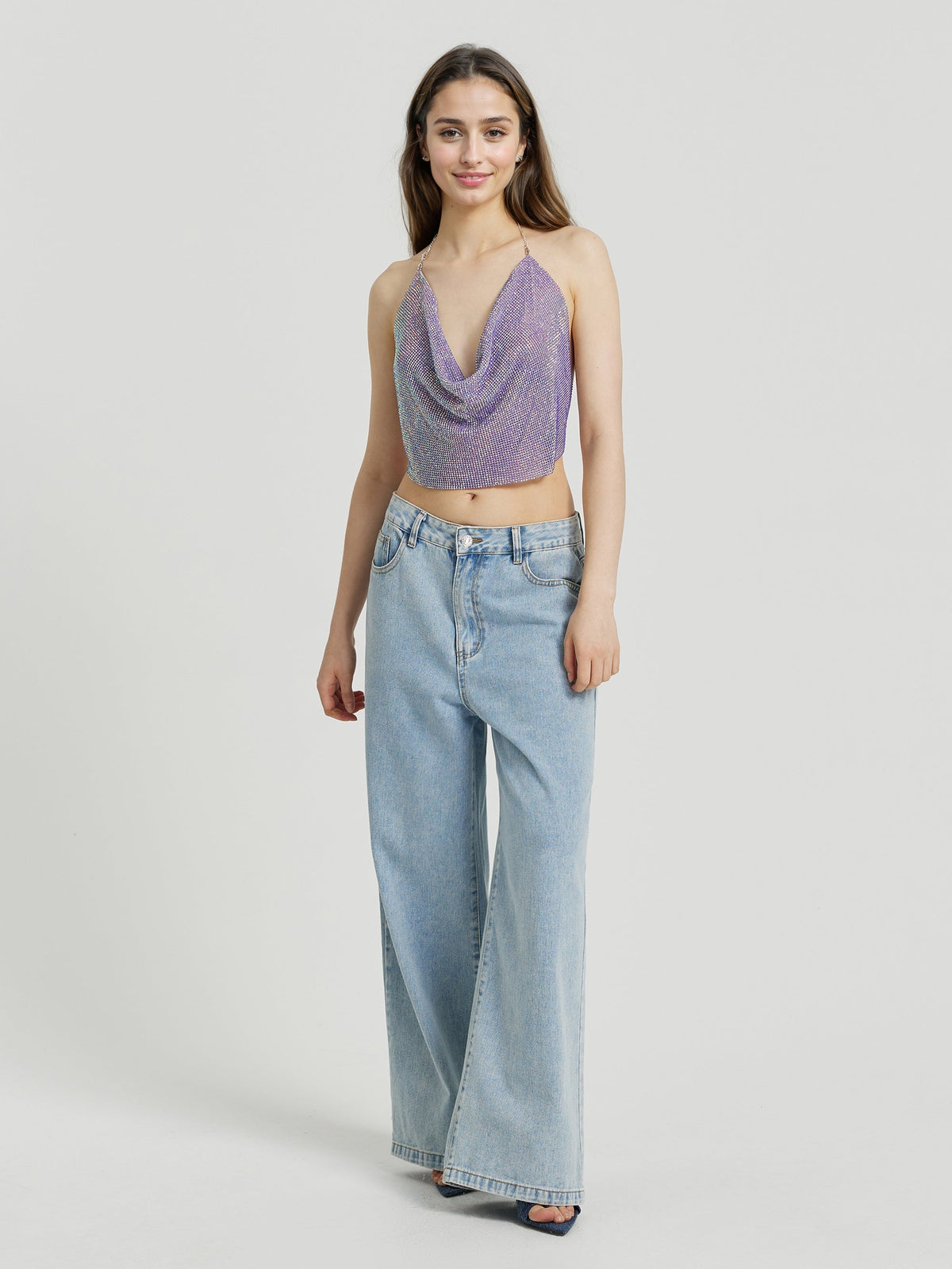 Open Back Halter Top 111985