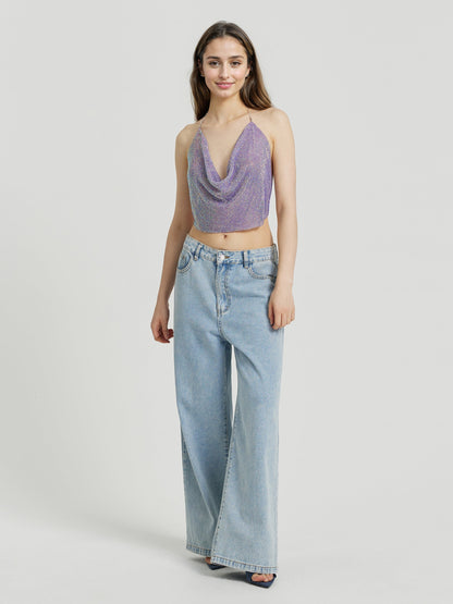 Open Back Halter Top 111985