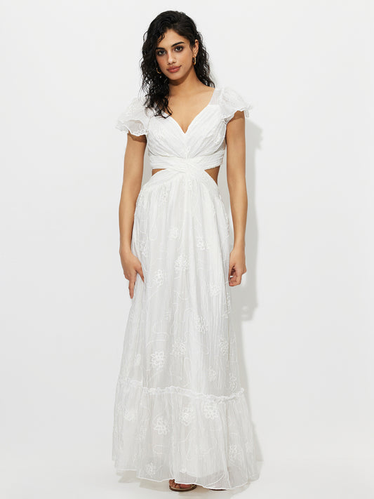 Cut Out A-Line Dress 1263772