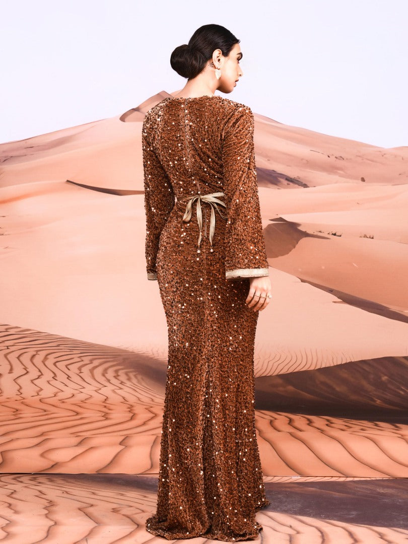 Asymmetric Arabian Dresses 1308012