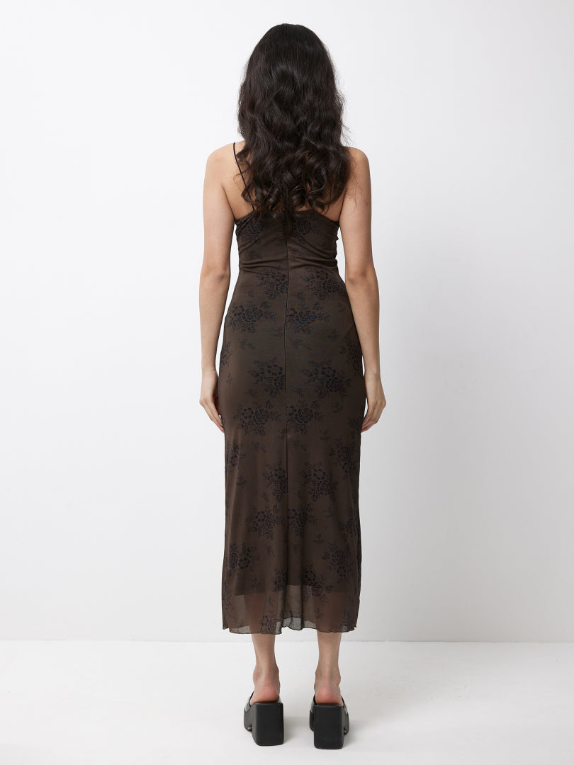 Printed Bodycon Maxi DRess 117558