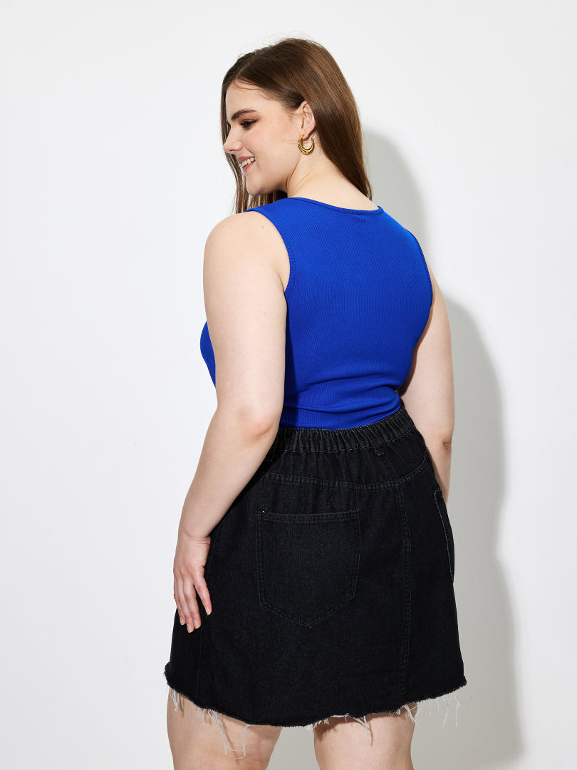 Plus Size Cut Out Tank Top 1261602