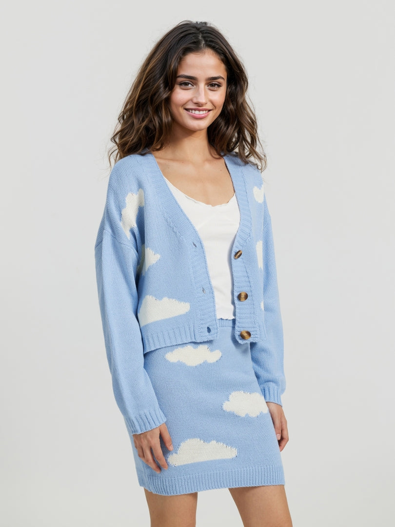 Buttoned Knit Co-ords 112303