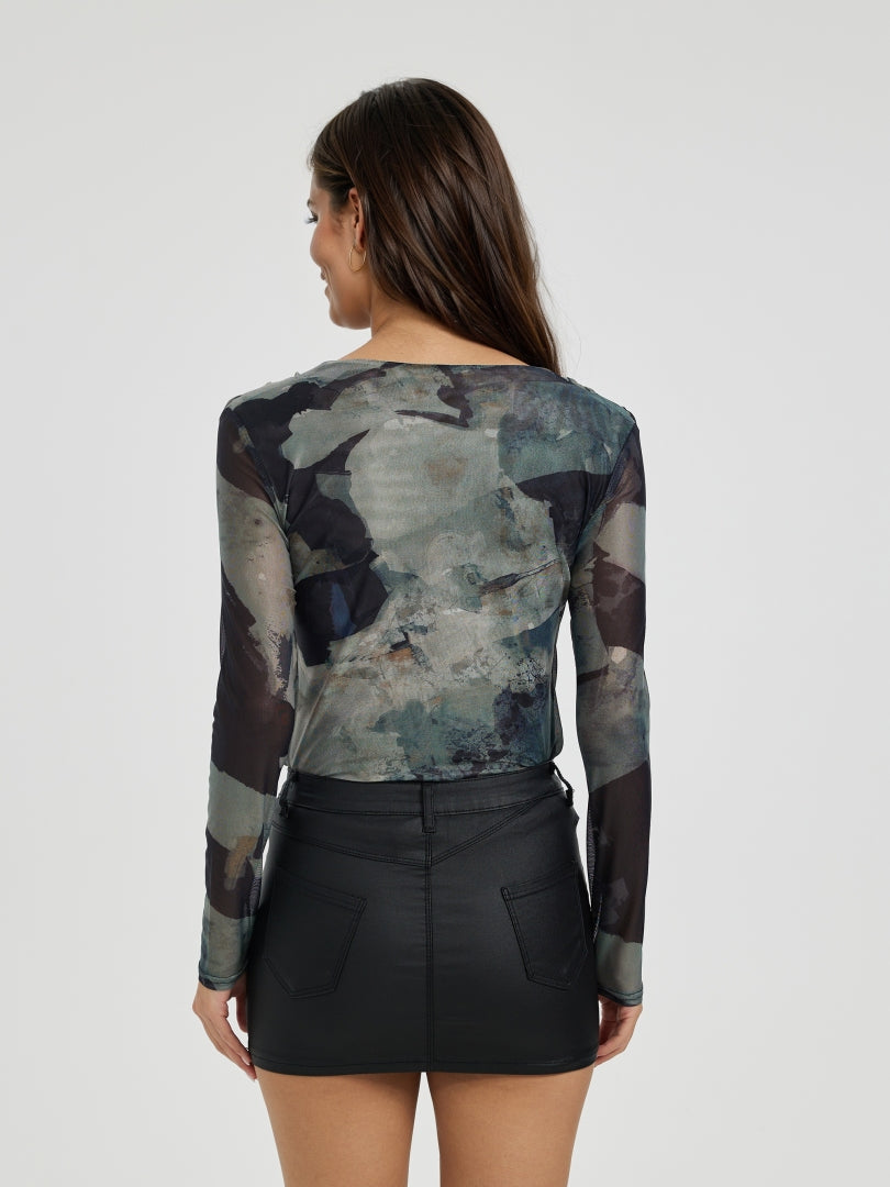 Sheer Pullover T-Shirt 116647