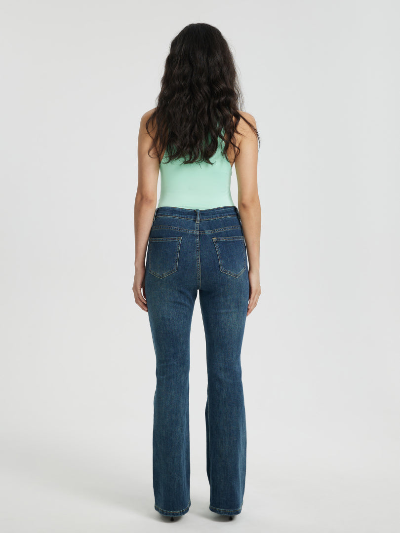 Flare Leg Jeans 115798