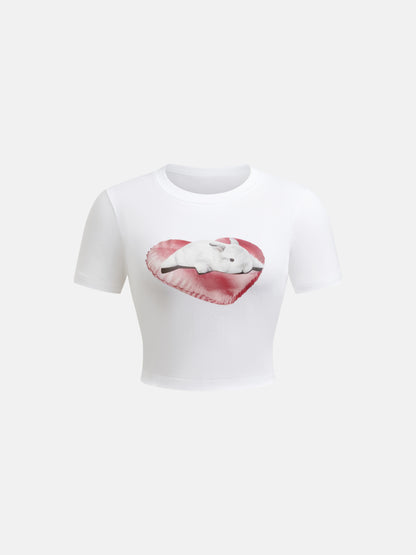 Printed Pullover T-Shirt 1268052