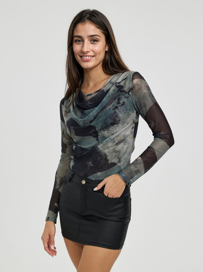 Sheer Pullover T-Shirt 116647