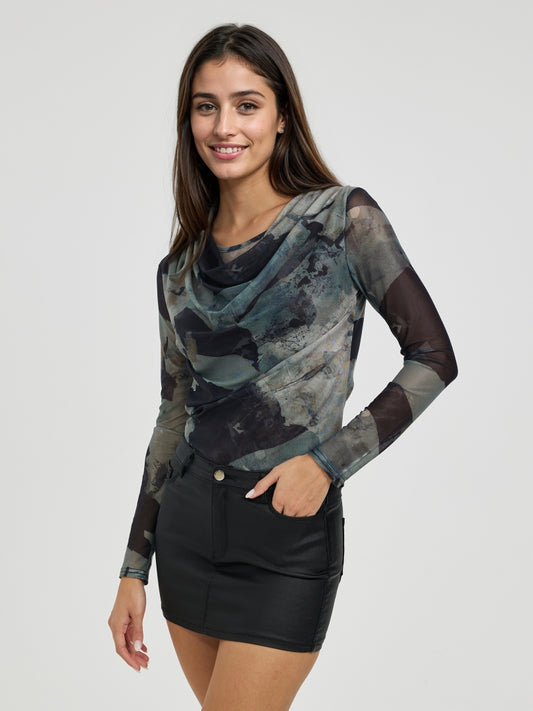 Sheer Pullover T-Shirt 116647