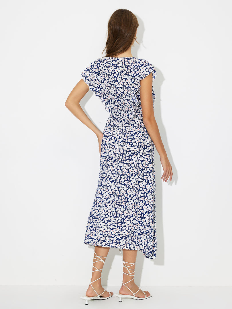 Ruffle A-Line Dress 118536