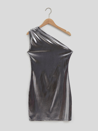 One Shoulder Bodycon Dress 116400