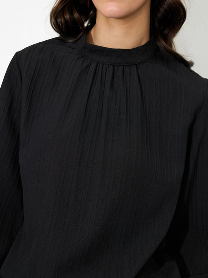 Gathered Pullover Blouse 118514