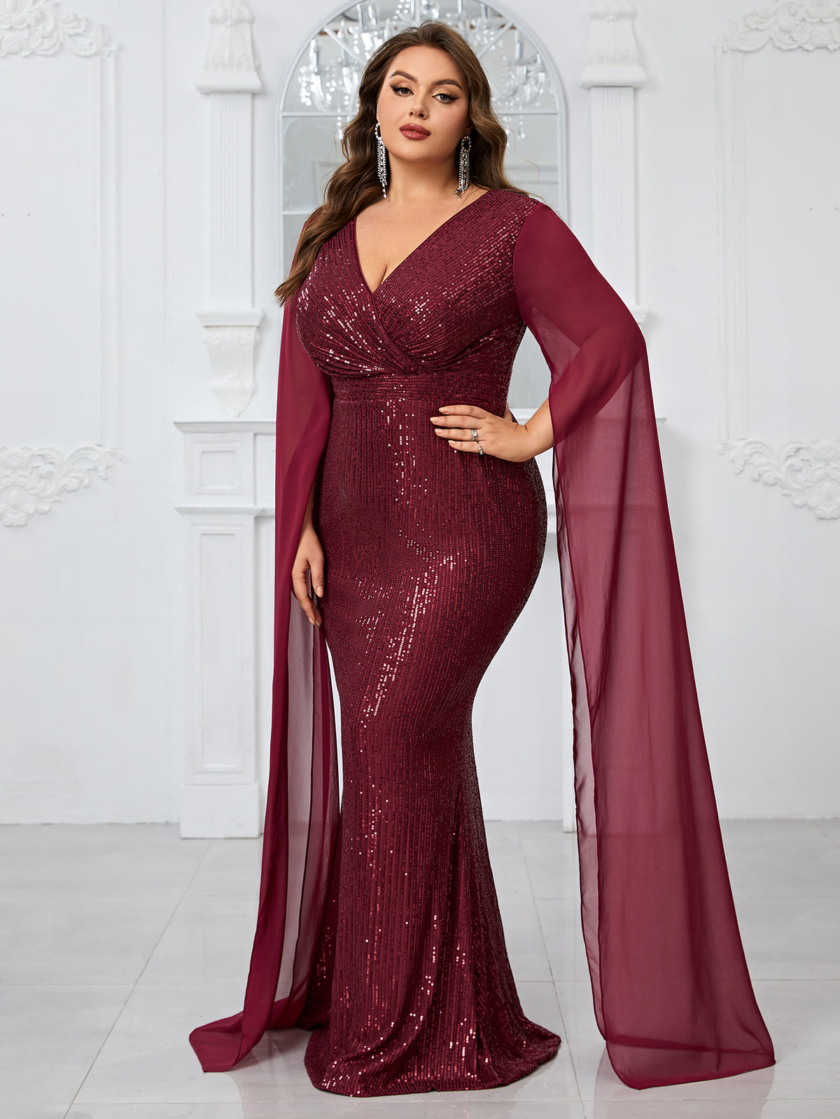 Plus Size Ribbon Arabian Dresses 1288212