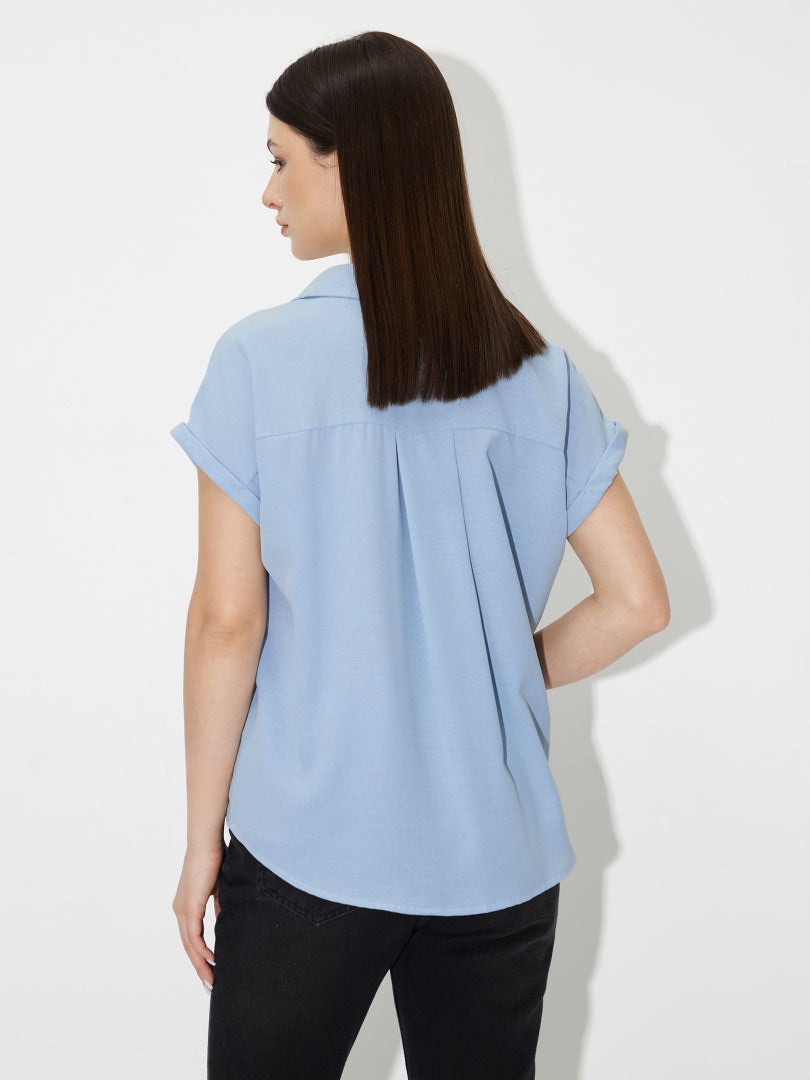 Placket Blouse 119393