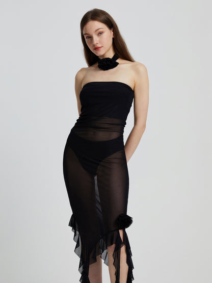 Sheer Bodycon Dress 111328