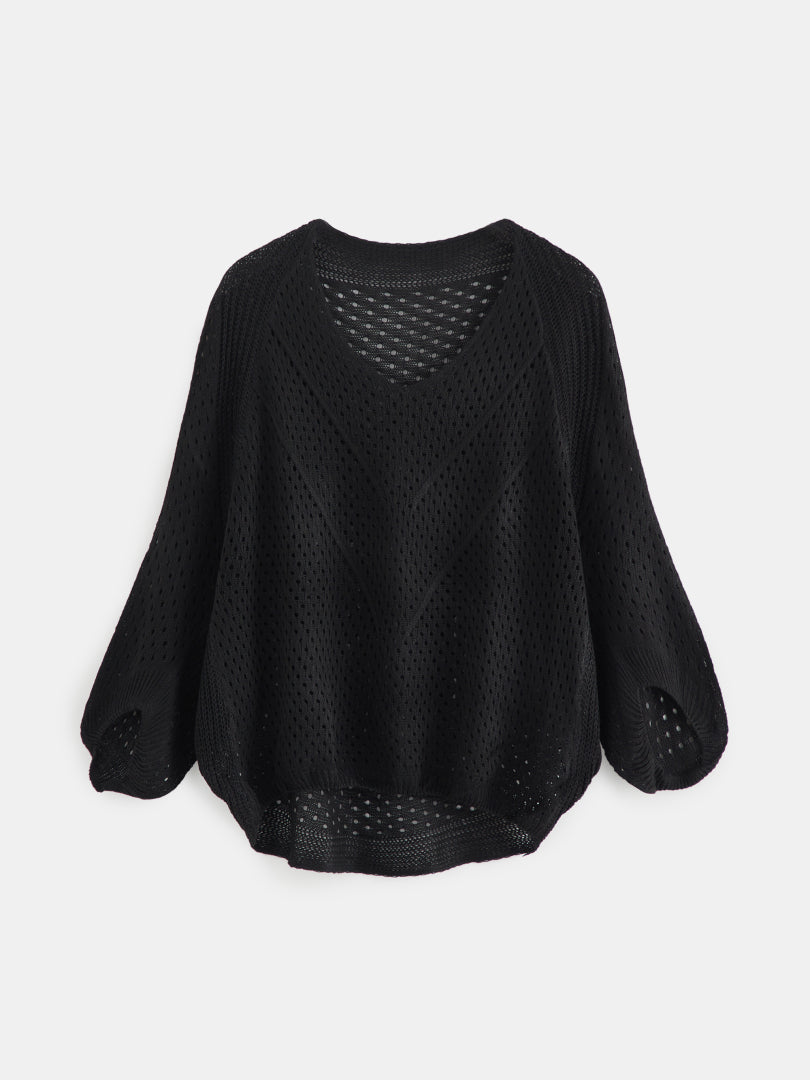 Openwork Knit Pullover 119440