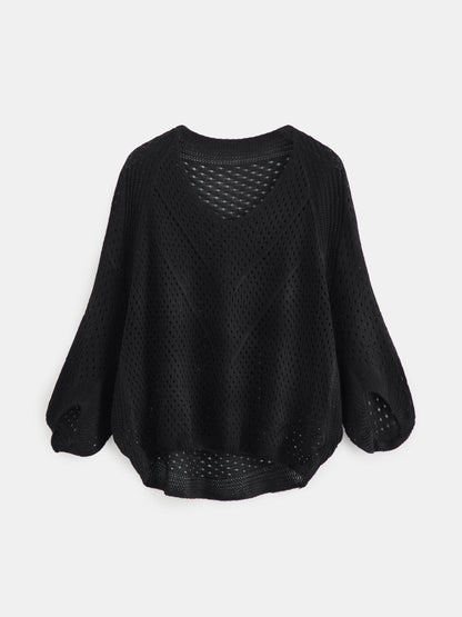 Openwork Knit Pullover 119440