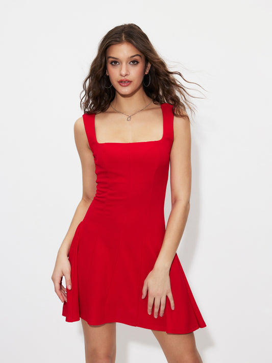 Draped A-Line Dress 1263372