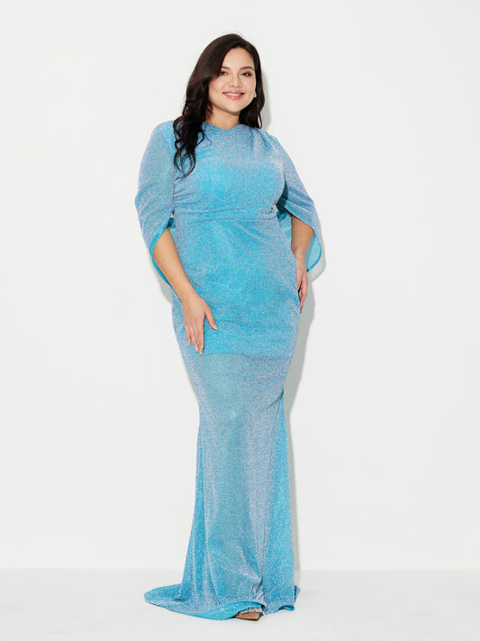 Plus Size Shimmer Maxi Dress 120692