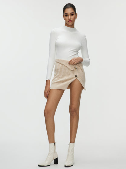 Buttoned Straight Skirt 109328