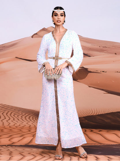 Belted Arabian Dresses 1284152