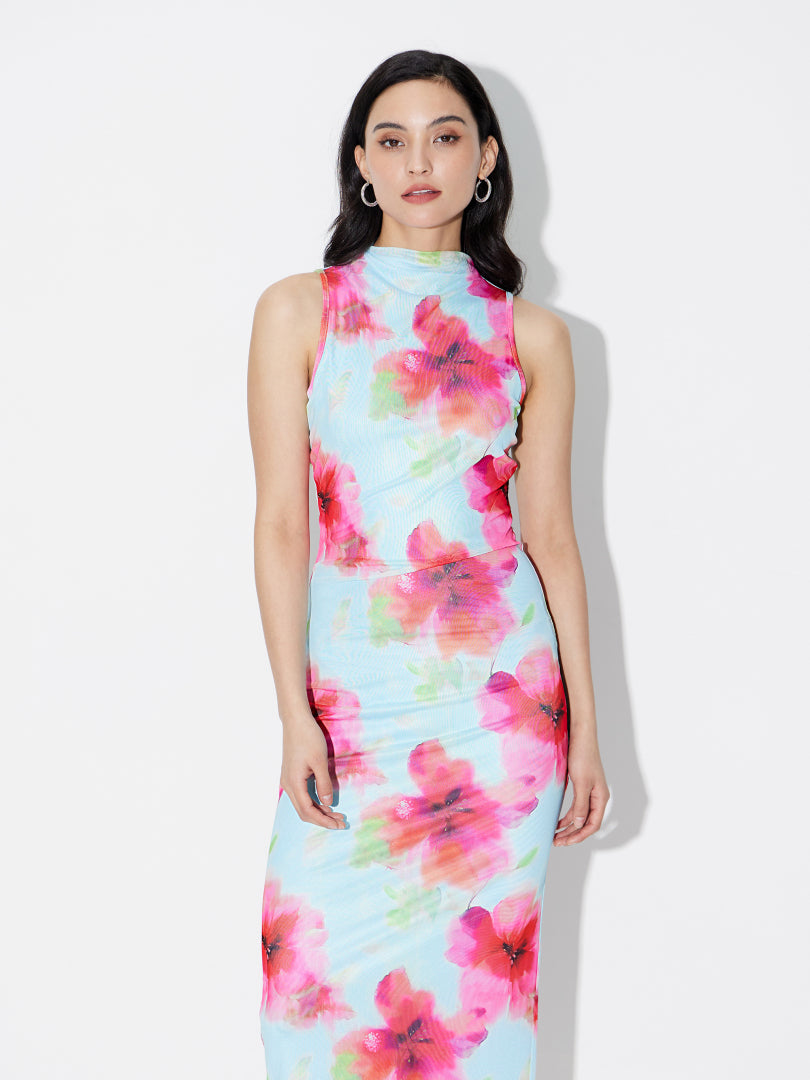 Printed Bodycon Dress 119568