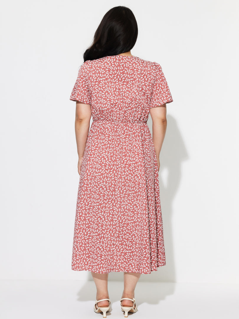 Plus Size Printed A-Line Dress 1297002