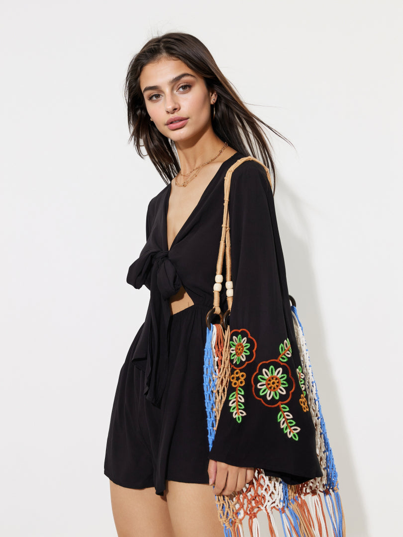 Embroidered Playsuit 1291642