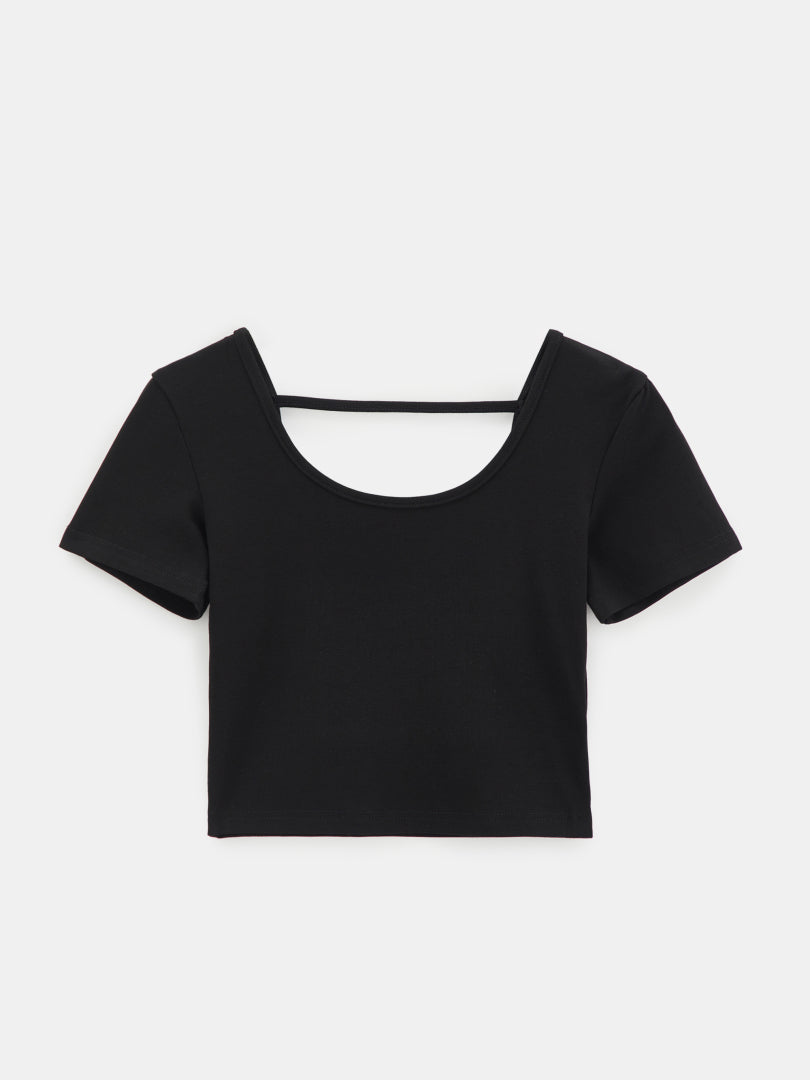 Open Back Pullover T-Shirt 119211